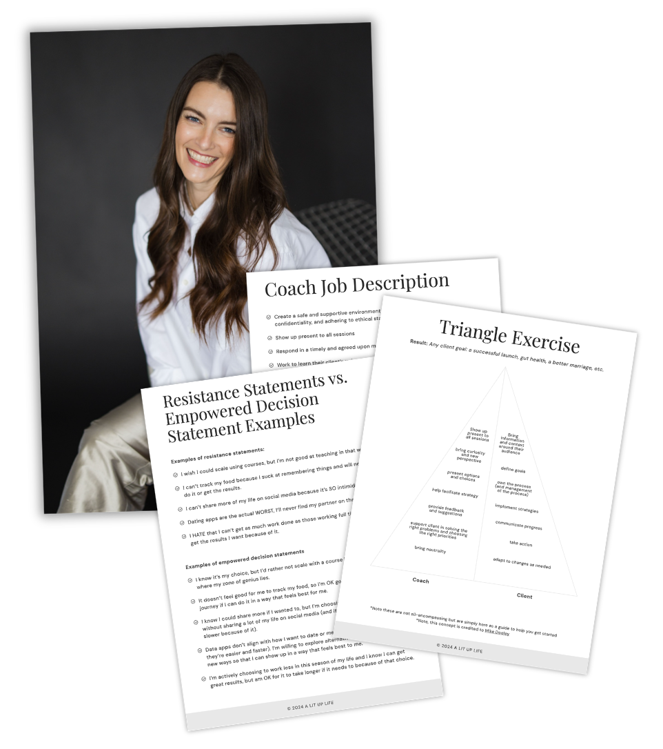 The Coach Who Gets Results Mini Course - A Lit Up Life
